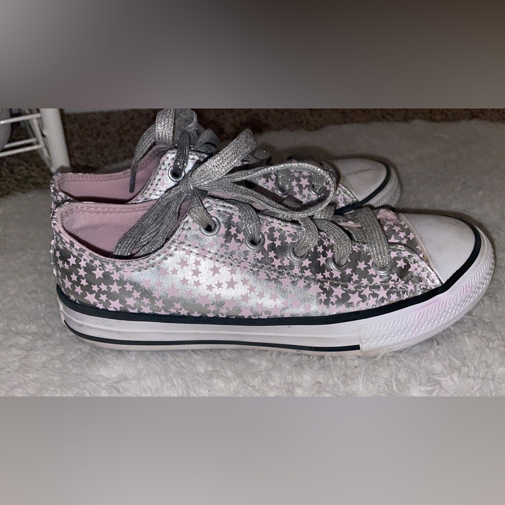 Converse All Star Pink Glaze Silver Stars
